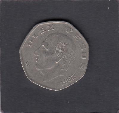 Beschrijving: 10 Pesos  HIDALGO